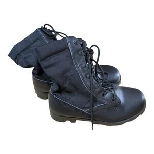 Rothco Combat Boot Cloth Ankle Boots Lace Up Size 6 Wonen's Black